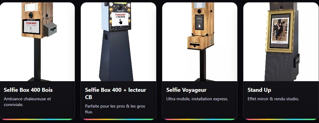 Nos bornes photos disponibles à Saint Malo et 100 km alentours